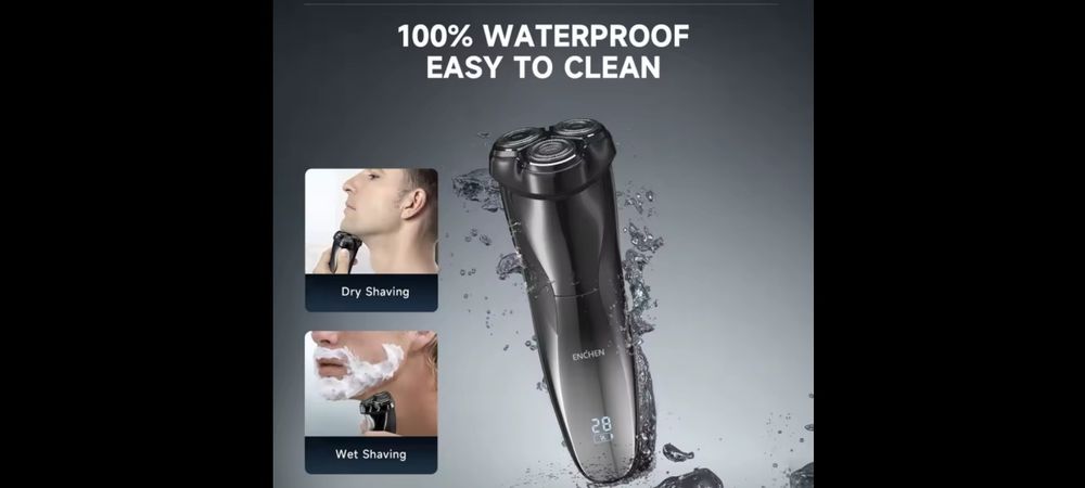 Электробритва Xiaomi Enchen BlackStone 3, IPX7, 3D Shaving Razor