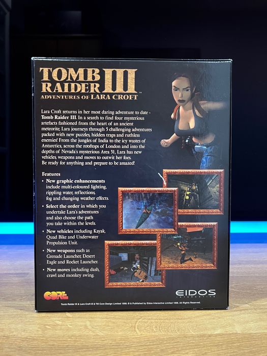 Tomb Raider III 3 (PC EN 1998) BIG BOX angielskie premierowe wydanie
