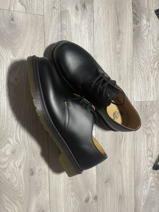 Dr Martens- 1461PW Plain Welt Black шкіряні черевики