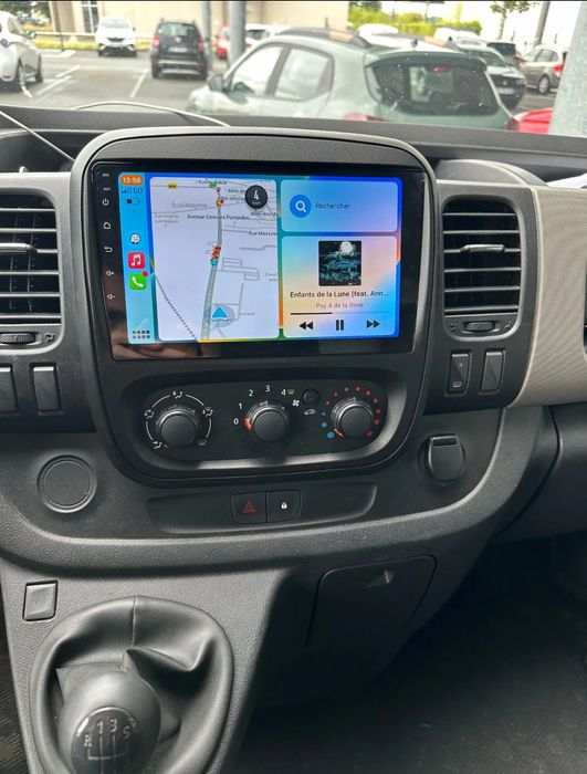 Rádio Android 14 com GPS Renault Trafic 3 / Opel Vivaro B (Novo)