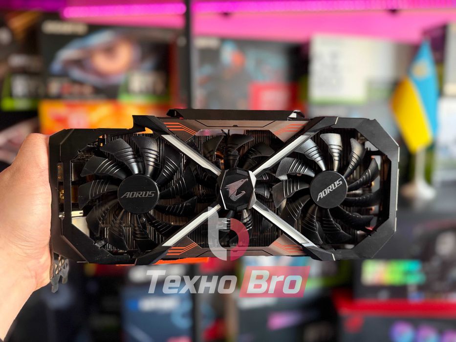 Гарантія! GTX 1080 Ti 11GB Gigabyte Aorus ігрова відеокарта пк ТехноБро