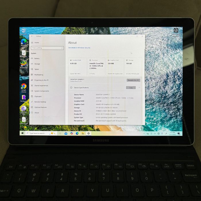 Samsung Galaxy Book 12 LTE Windows nano Sim