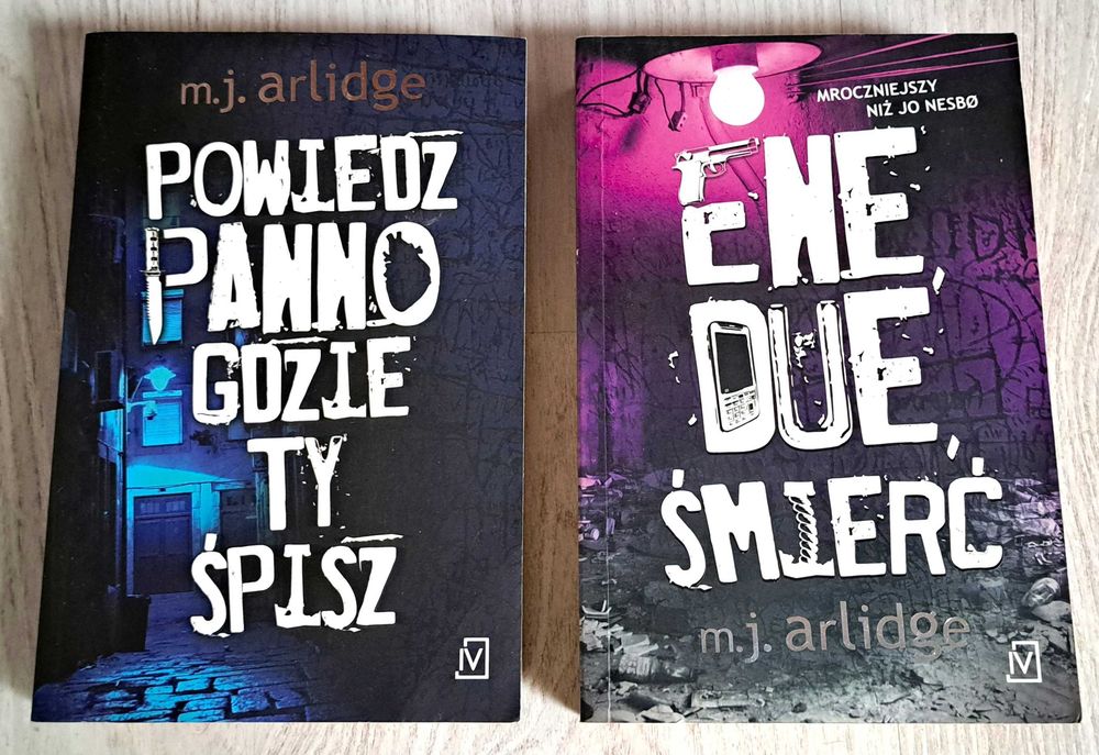 2x M.J. Arlidge Powiedz panno gdzie ty śpisz + Ene due śmierć   BDB