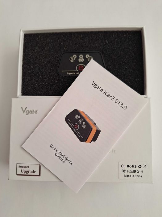 VGate iCar 2 Bluetooth Black, OBD2 сканер, диагностика, ELM327