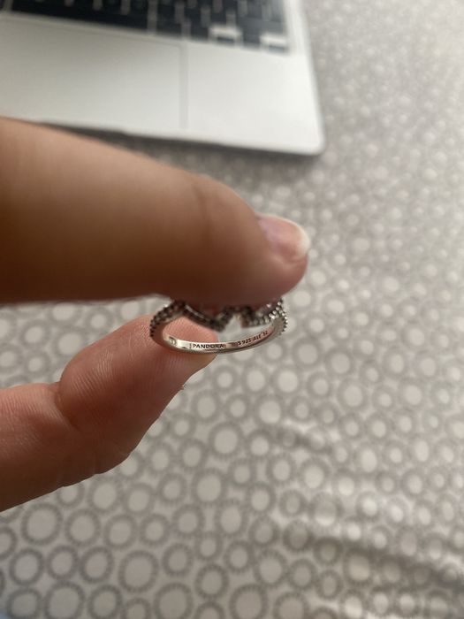 Anel Pandora Corações Auréola Cintilante Prata