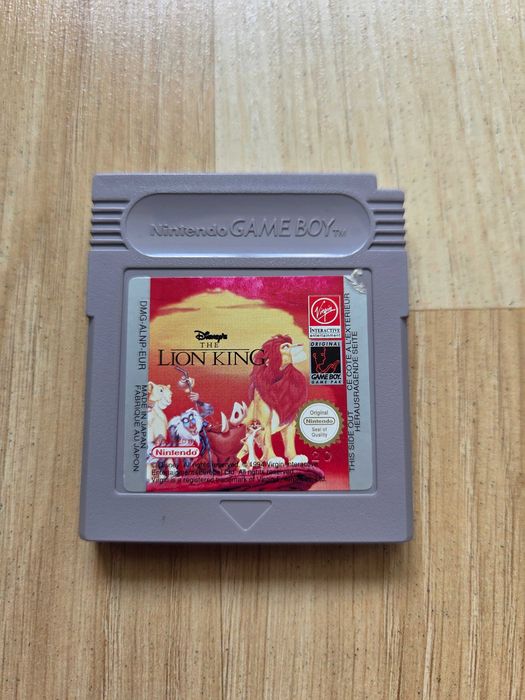 The Lion King Król Lew Game Boy kartridż