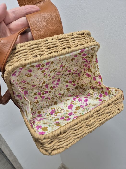 Torebka pleciona koszyczek