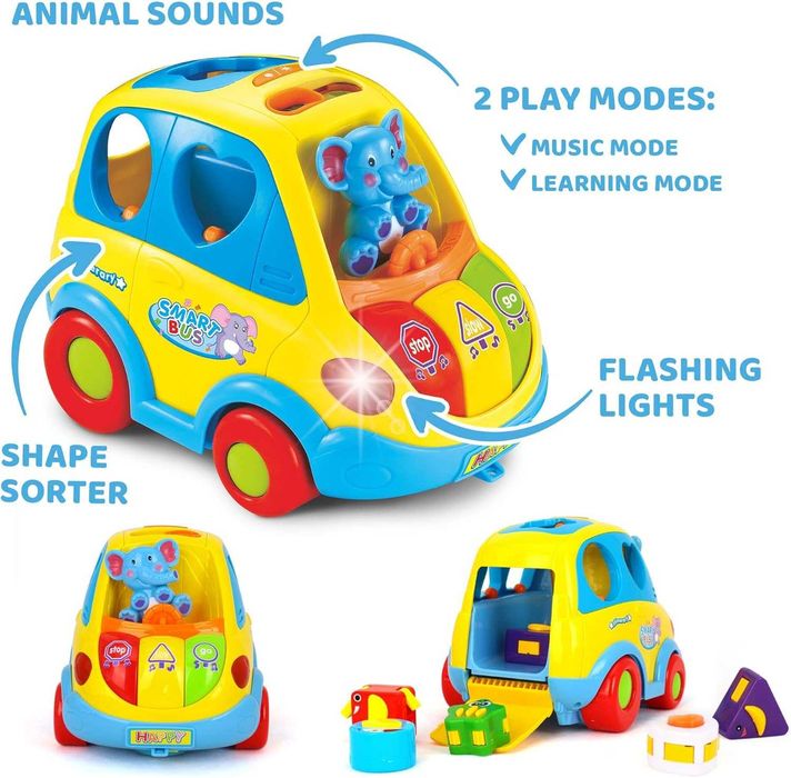 PROMOCJA Interaktywny sorter Muzyczny autobus Jeździ Gra Coupe Dumma