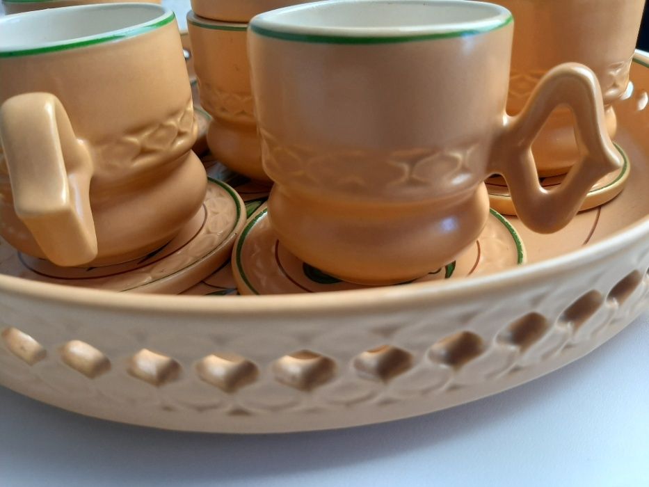 komplet kawowy Faianta Sighisoara