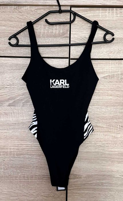 Nowy strój kąpielowy damski Karl Lagerfeld r. XS zebra 'KL22WOP16'