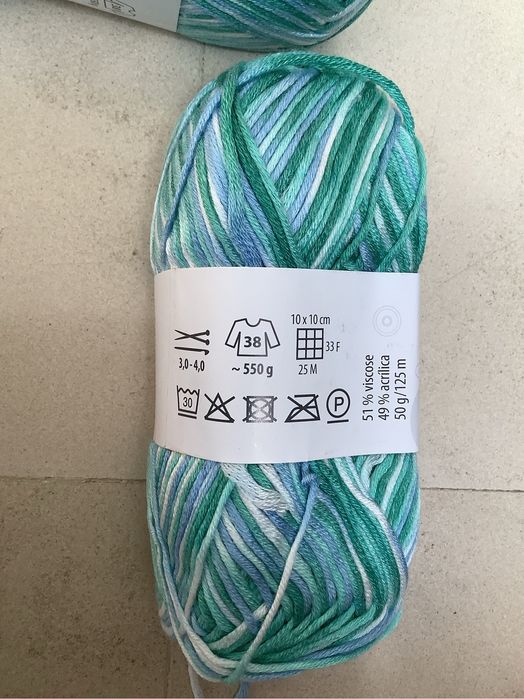 Fios e agulha para tricot