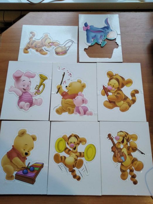 Zestaw Kubuś Puchatek książki bajki puzzle Clementoni edu baby