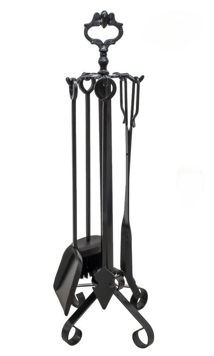 Cestos para lenha + Utensílios para lareira