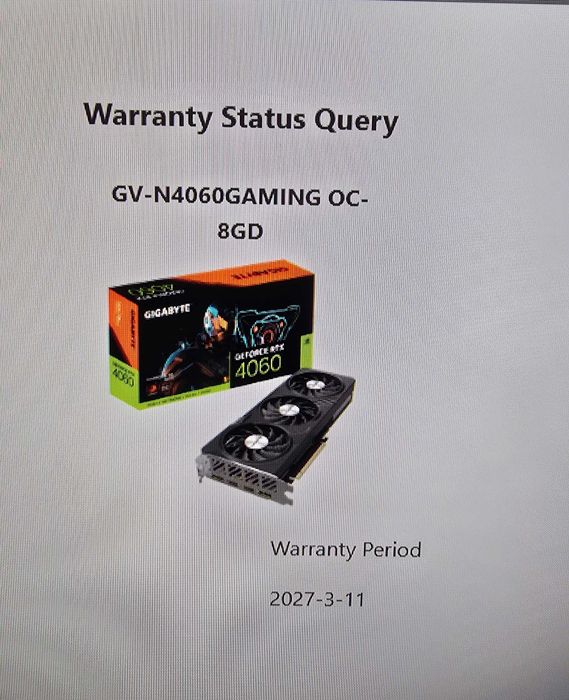 Nvidia GeForce RTX 4060 8GB Gigabyte Gaming OC