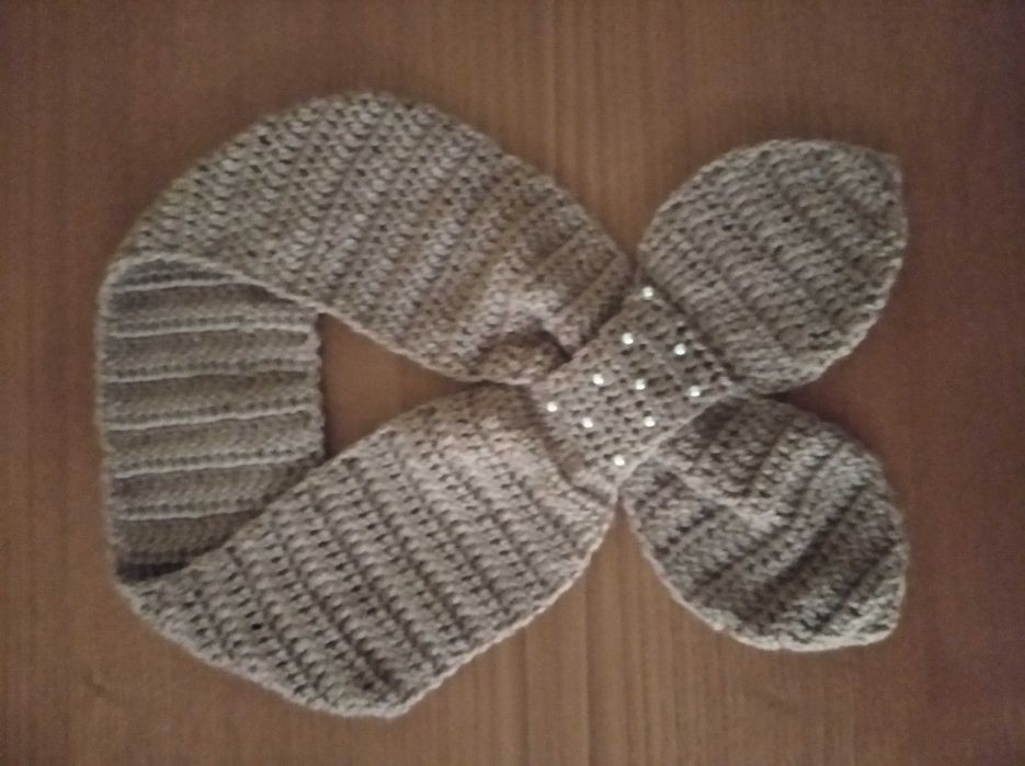 Golas de lã em crochet