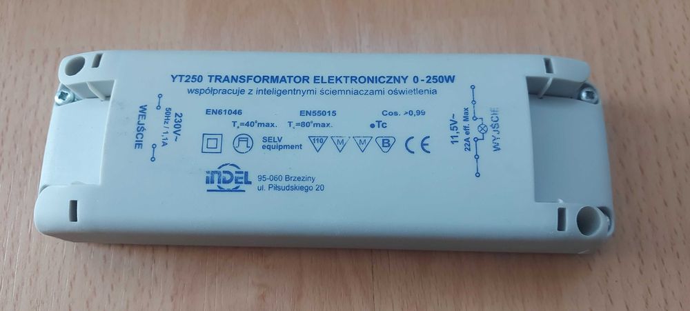 10 sztuk transformator 230V 250W do halogenów 12V zasilacz