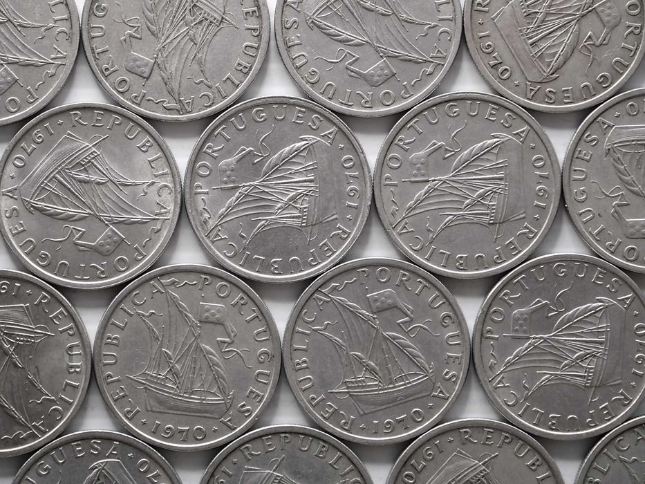 Lote de 34 Moedas 5 Escudos 1970