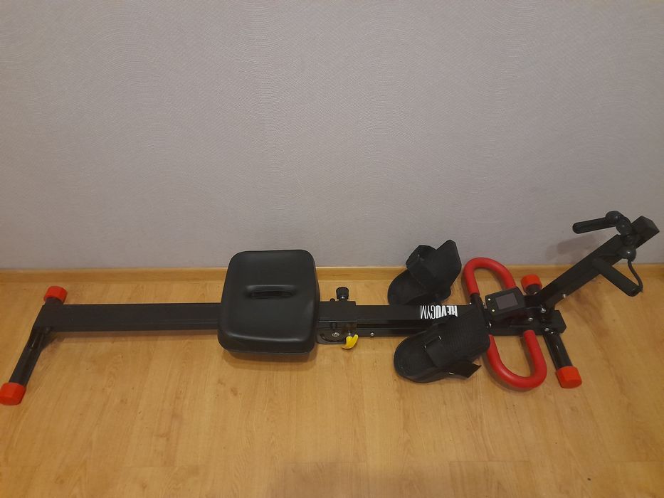 Wioślarz do ćwiczeń trenażer regulowany domowy składany