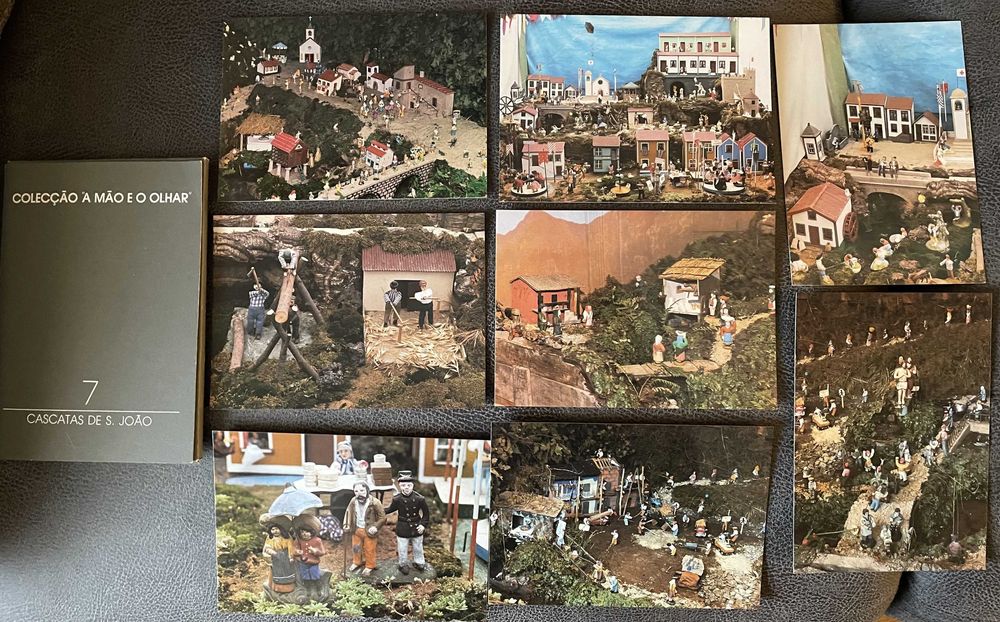 8 postais - Cascatas de S. João - Coleção "A Mão e o Olhar"