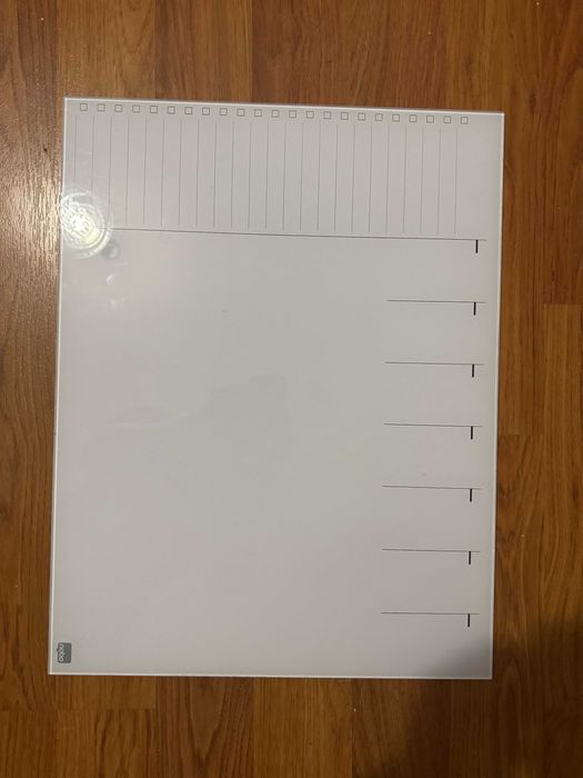 Tablica suchościeralna na biurko Nobo - planer