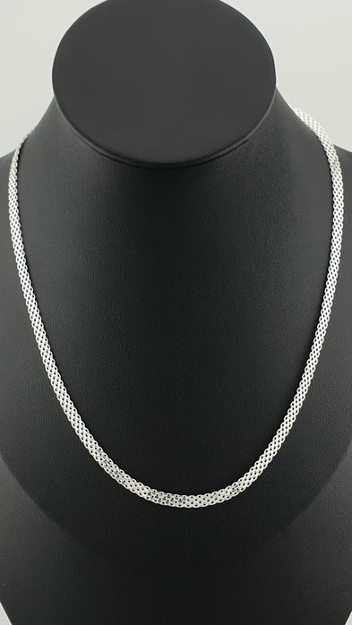 Naszyjnik łańcuszek srebrny pr.925 45cm bismarck