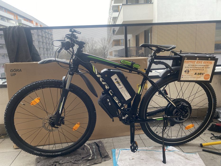 Wynajem wypożyczalnia rowerów elektrycznych ZASIĘG 200km ! Limiter Vma