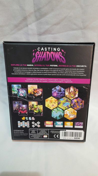 Asmodee Casting Shadows Gra planszowa strategiczna  język włoski