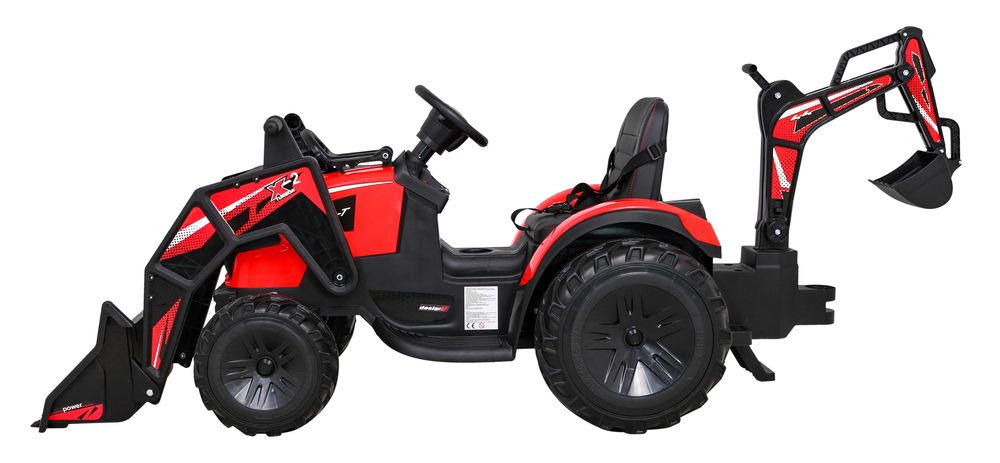 Pojazd Elektryczny dla Dzieci - Traktor Spychacz z Przyczepą 720-T