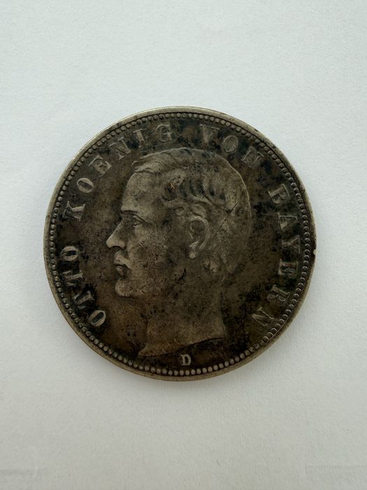 Срібні монети. Германия, Бавария - 5 Mark 1901 D, Otto