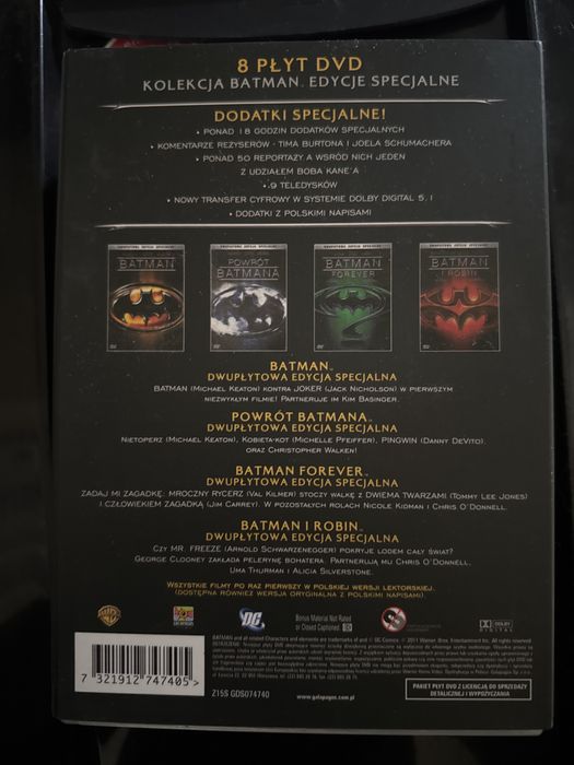 Batman Antologia 8 plyt dvd