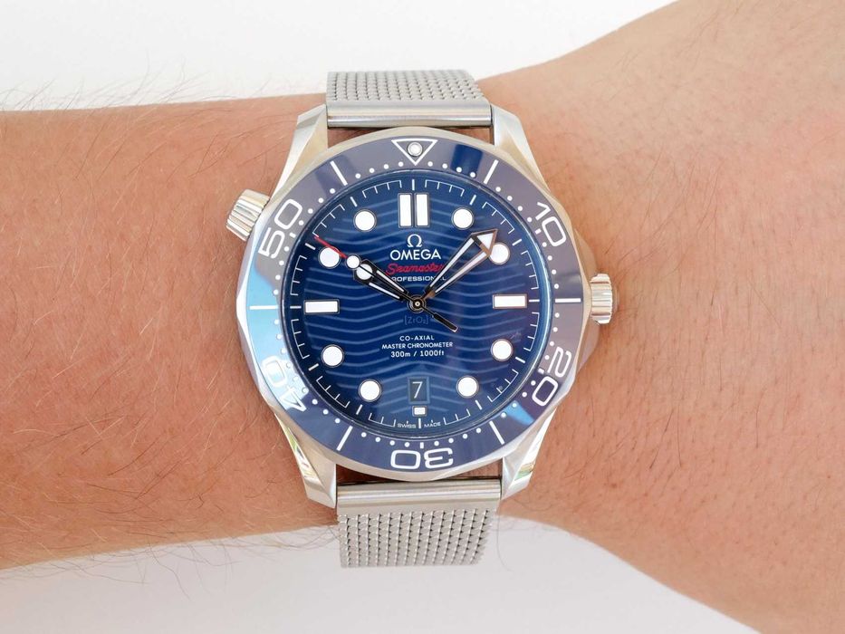 Omega Seamaster Diver 300m Co-Axial Chronometer Blue Dial 42mm