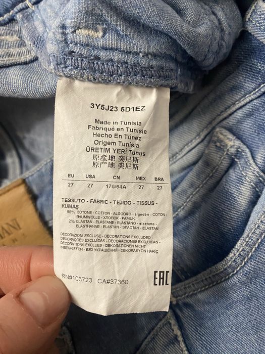 Armani Jeans push up Lily J23 jeansy modelujace sylwetkę skinny shape