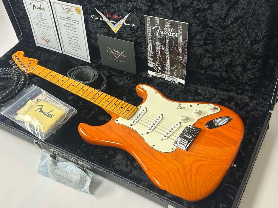 Fender Custom Shop Deluxe "Custom Special Stratocaster" Sunset Orange  (2013, як нова, 3.1кг!, 3300$)