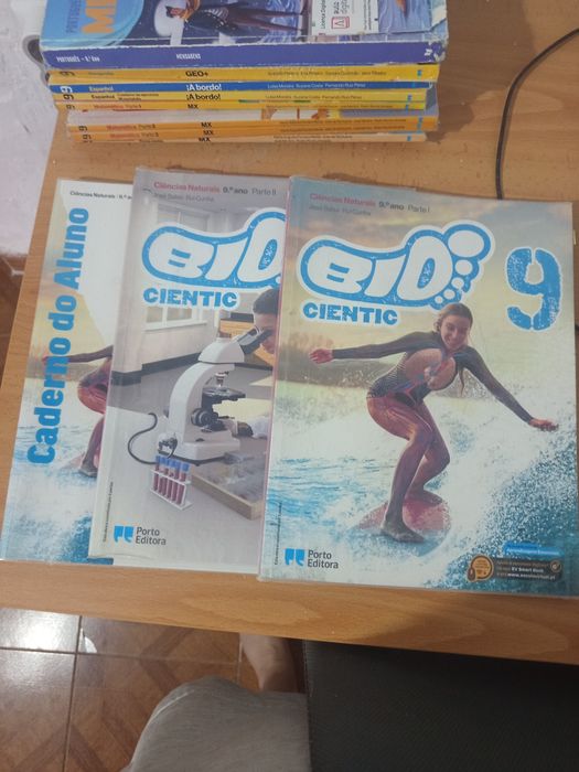 Manuais e livros de fichas 9 ano