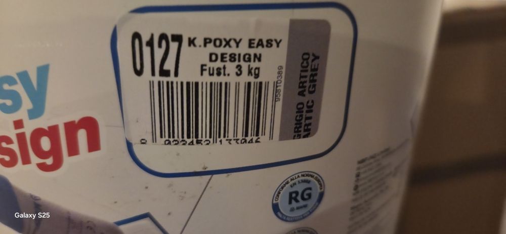 Fuga Mapei Kerapoxy 3kg Kolor 0127 Artic Grey