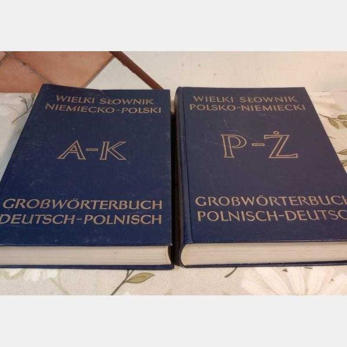 Wielki słownik niemiecko-polski, polsko-niemiecki w dwóch tomach.