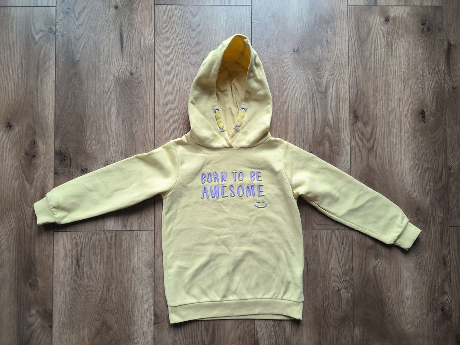 Żółta bluza z kapturem Reserved 128
