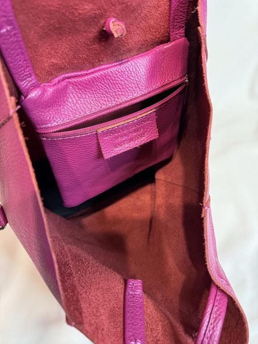 Vera pelle Італійська шкіряна мʼяка сумка шопер