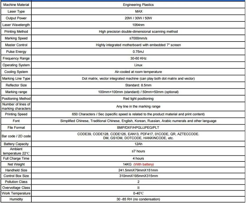 Laser fibra 20w portátil COM E SEM BATERIA RECARREGÁVEL