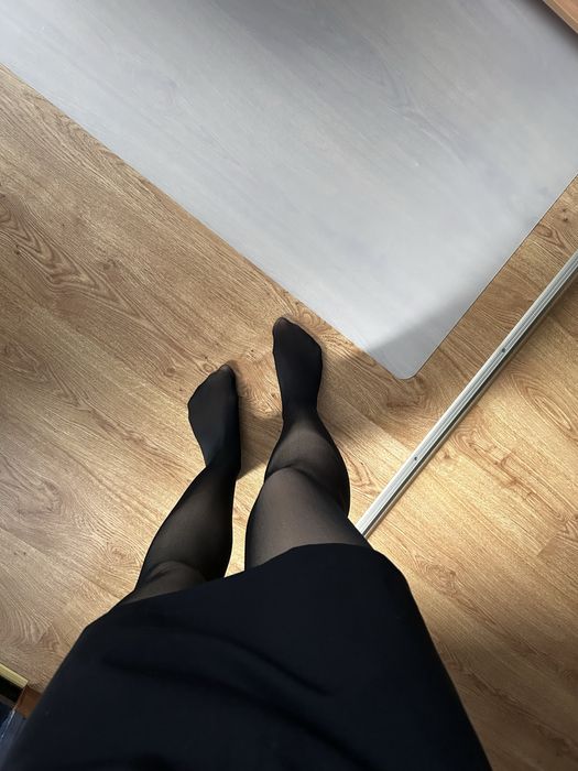 Теплі колготки на флісі з імітацією капронок(чорні) осінь-зима