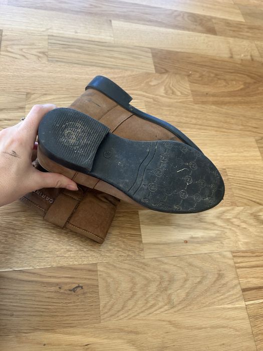Botki skórzane Carinii rozmiar 36 brązowe