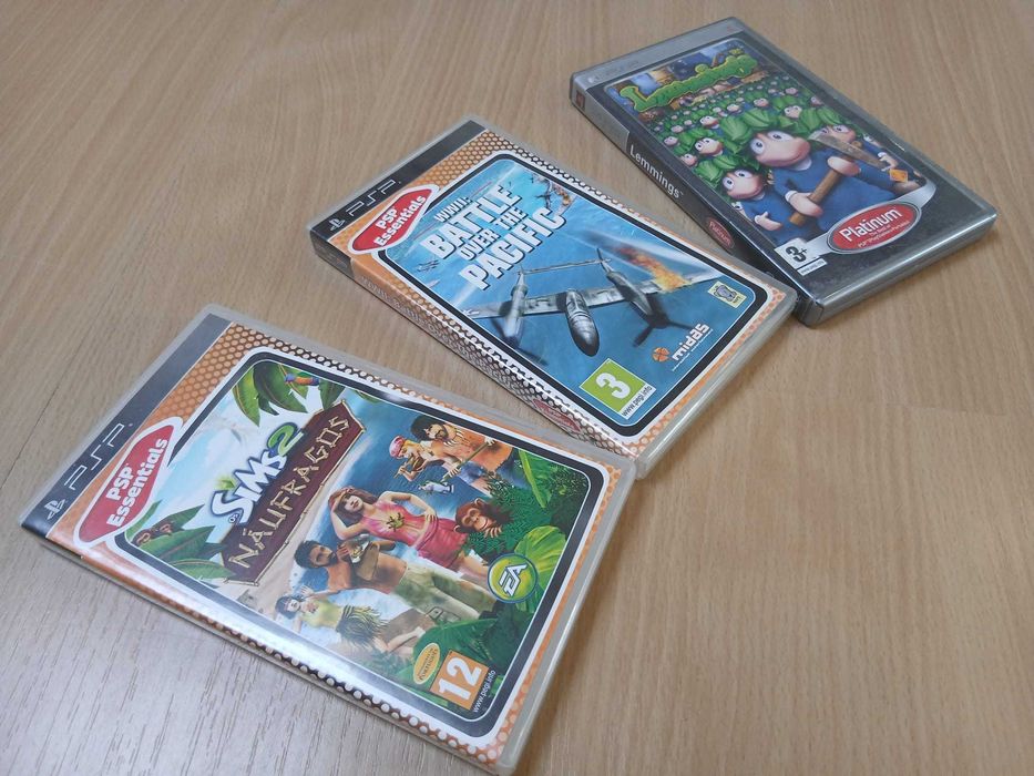 Jogos Psp Sims2 Náufragos, Lemmings e Battle over the Pacific