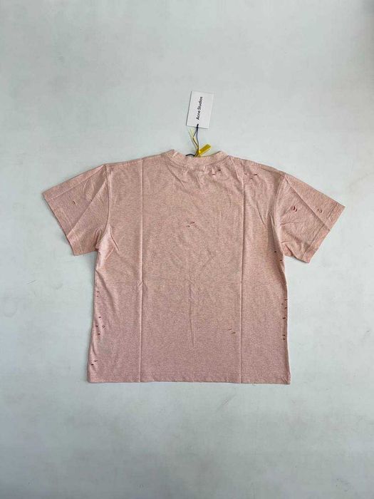 Футболка Acne Studios кремовая чорна archive кремова  distressed M L