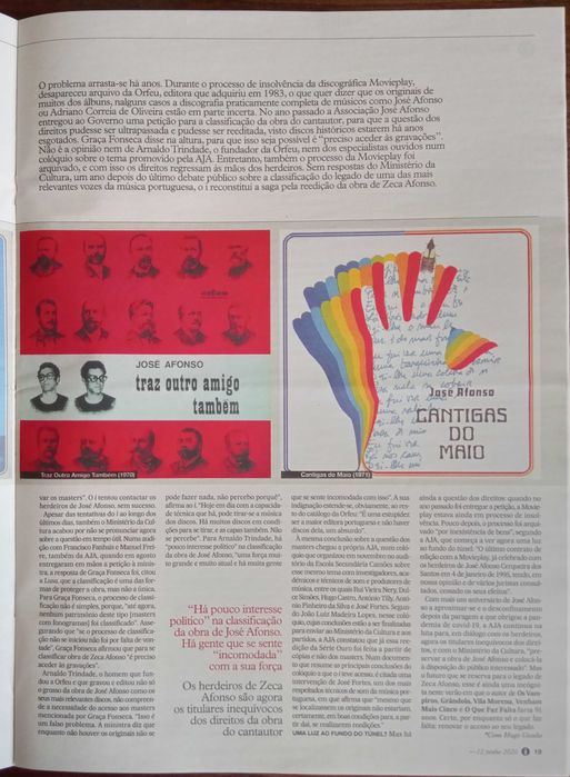 José Afonso	- - -		Jornal "I" 12 de Junho de 2020	- - - - -	Jornal