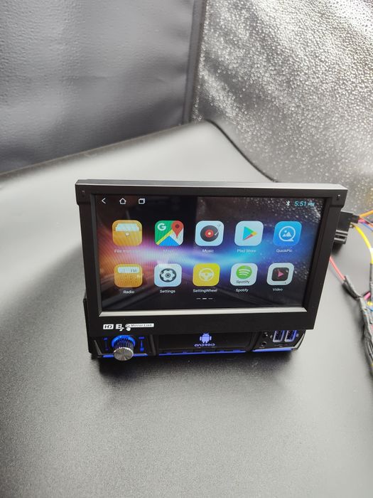 1 din Android wysowany ekran GPS wifi USB Bluetooth