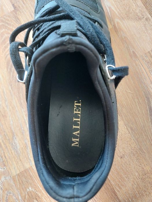 Mallet London buty męskie czarne sznurowane sneakersy