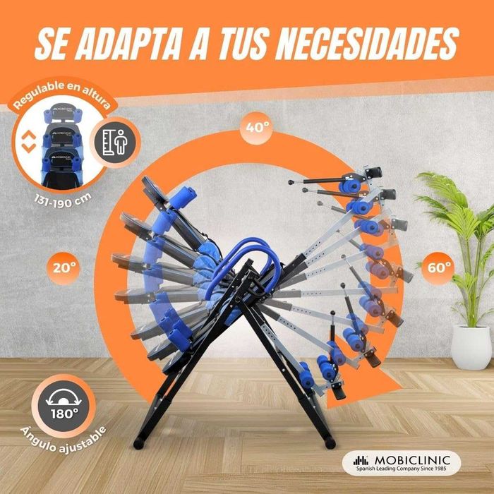 Inversion table, Foldable, 180° tilt, Up to 120 kg