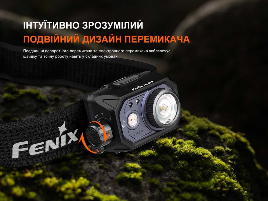 Fenix HL45R LED Ліхтар Налобний (1000 Люмен - 220 М.) ГАРАНТІЯ 5 РОКІВ