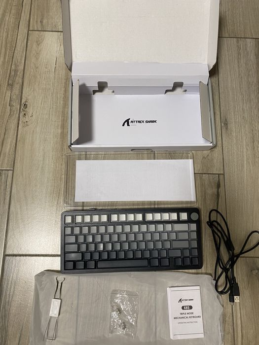 Клавиатура Attack shark x85 rgb tri-mode mechanical keyboard
