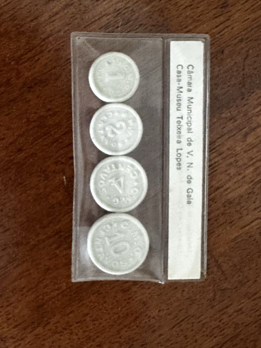 4 Moedas de Porcelana da Câmara Municipal de Gaia